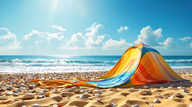 Jak złożyć namiot plażowy Quechua – krok po kroku